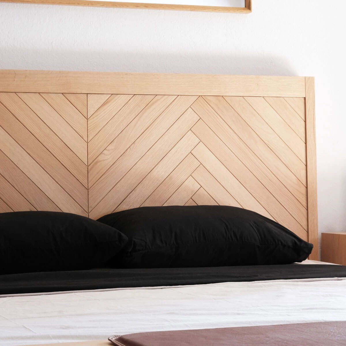 HERRINGBONE Masif Meşe Yatak