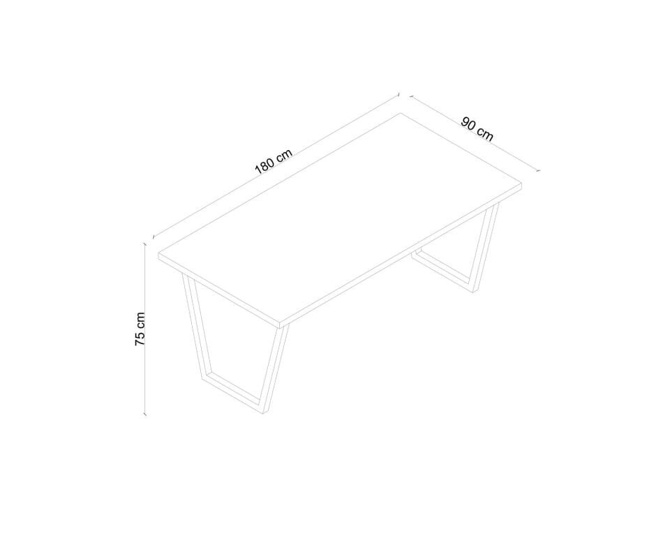Endüstriyel Masif Meşe Masa – NEO Serisi