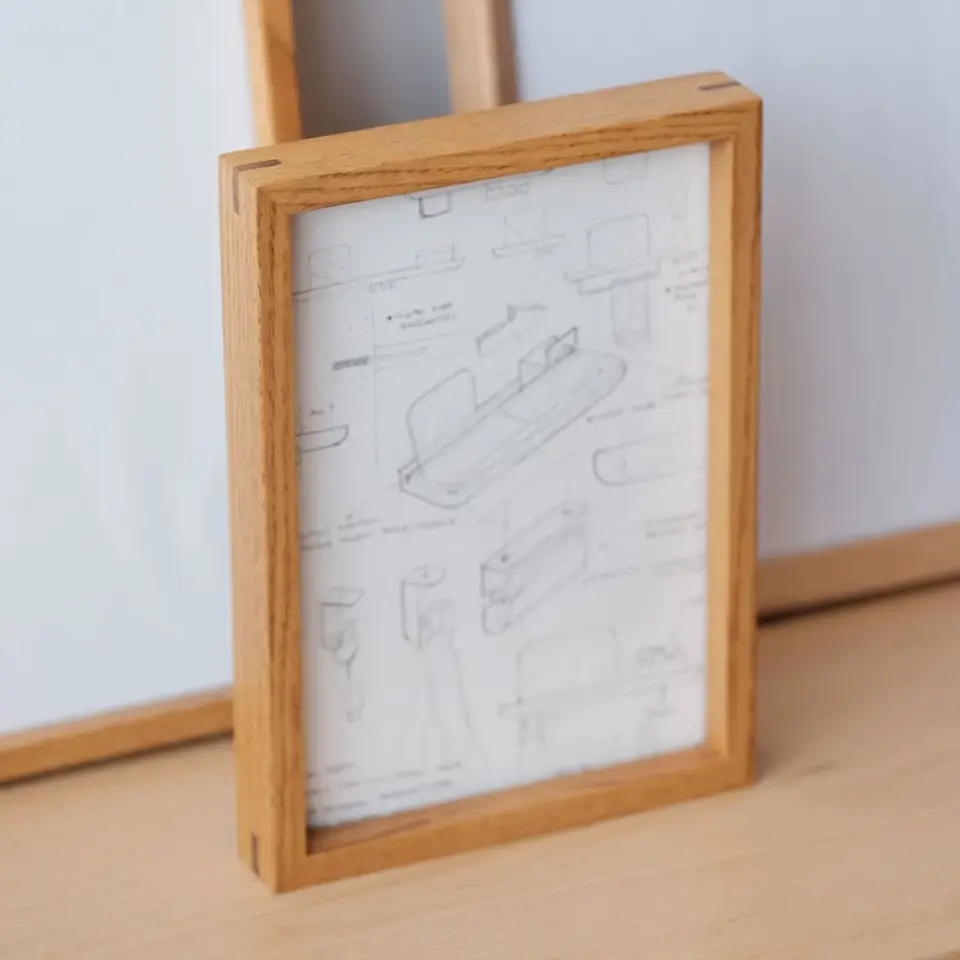 Masif Ahşap Çerçeve – EDGE Serisi Honey - 32x42 CM