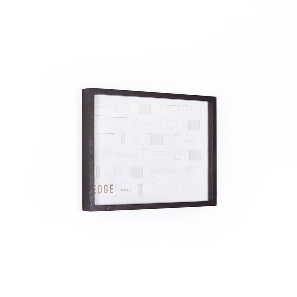 Masif Ahşap Çerçeve – EDGE Serisi Black - 32x42 CM