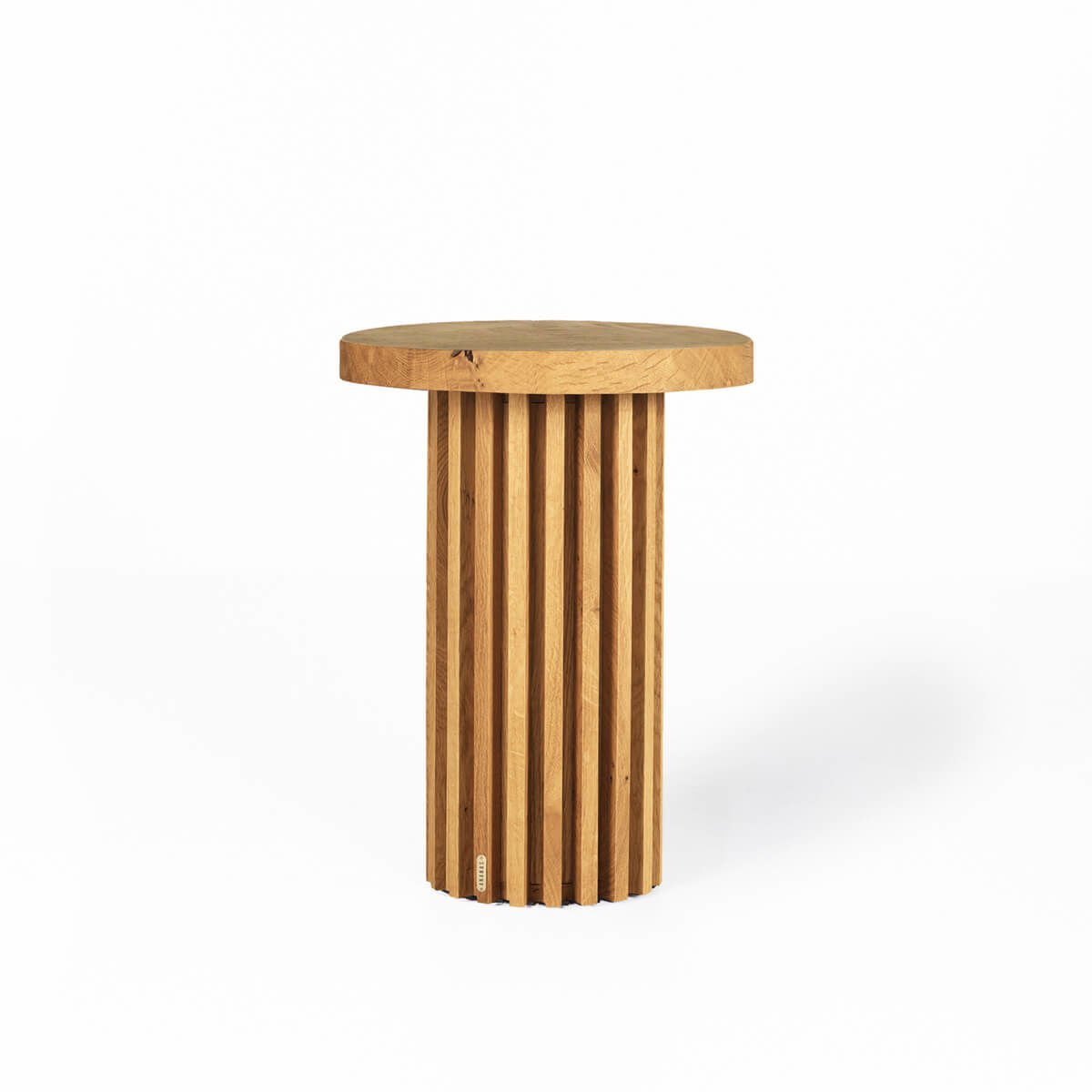 Solid Wood Round Side/Center Table – DOCIA Series