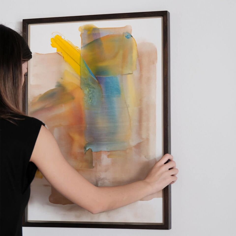 Masif Ahşap Çerçeve – EDGE Serisi Black - 52x72 CM