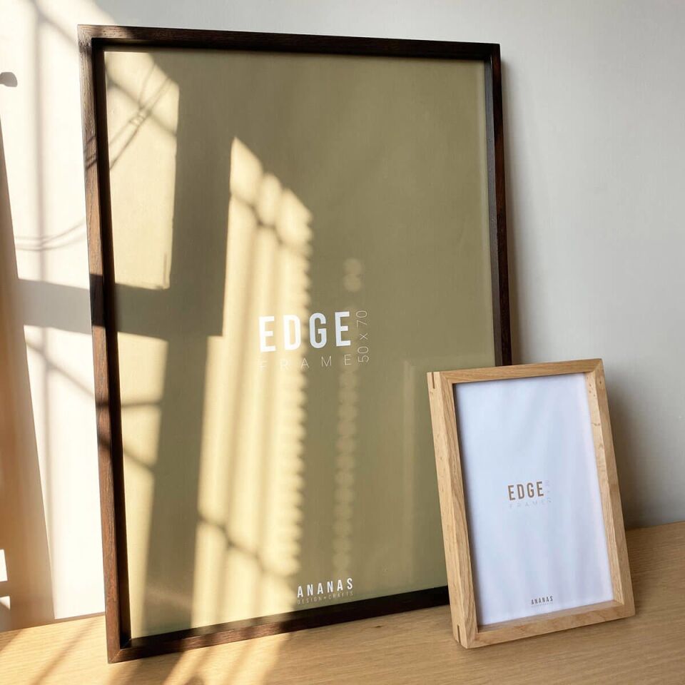 Masif Ahşap Çerçeve – EDGE Serisi Black - 52x72 CM