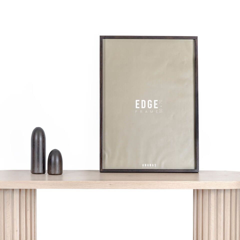 Masif Ahşap Çerçeve – EDGE Serisi Black - 52x72 CM