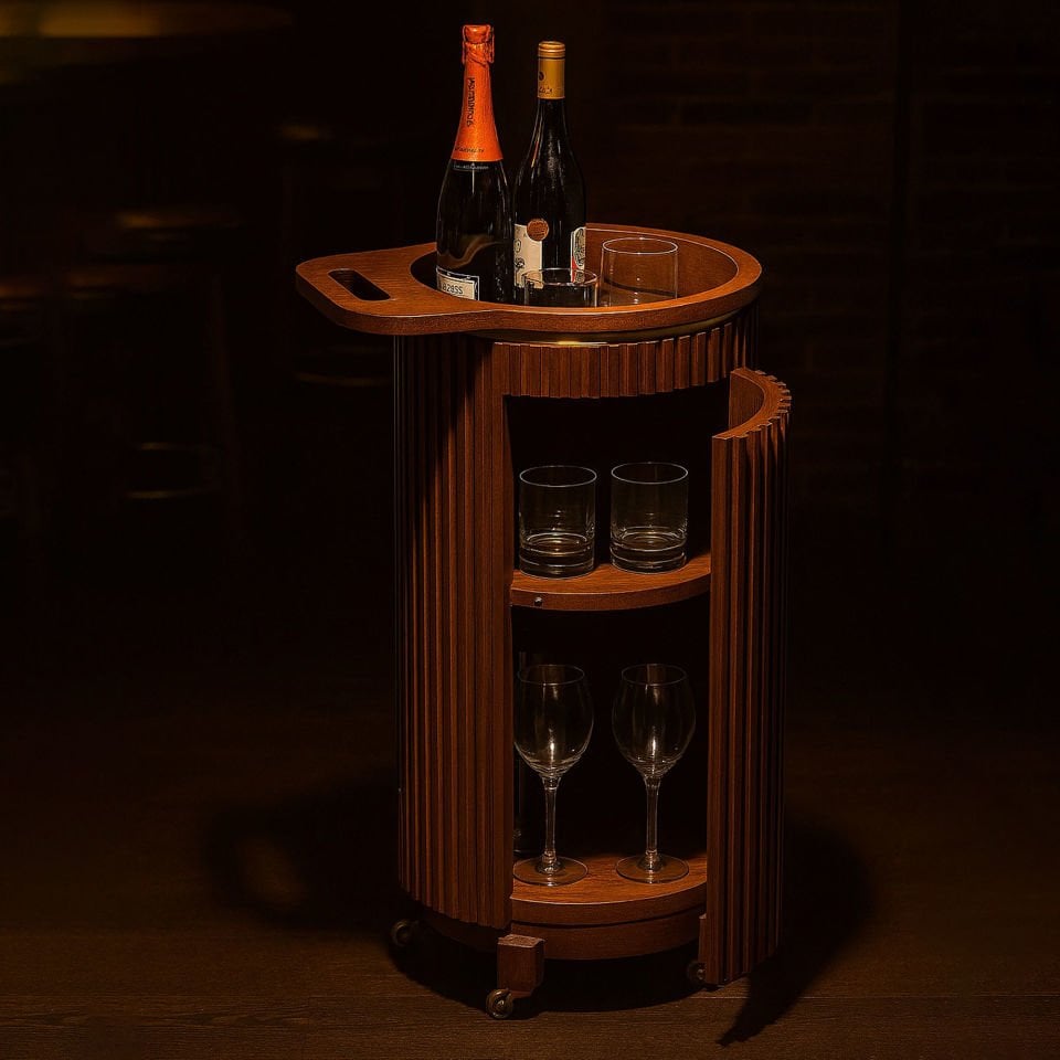 Solid Oak Drinking Servant 1– DOCIA MAHZEN Series