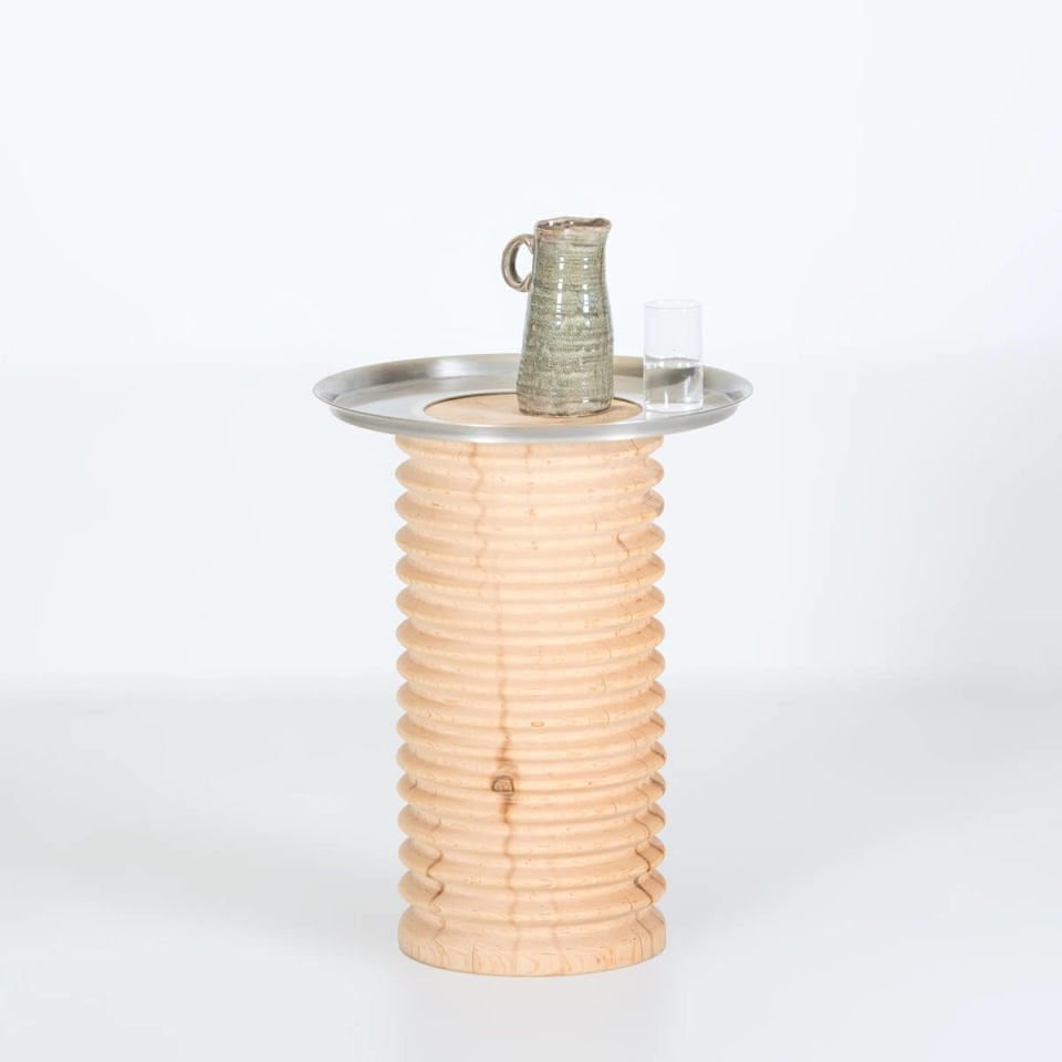 Silver Rengi Sedir Yan Sehpa – SOFRA Serisi