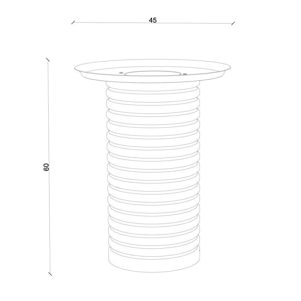 Silver Rengi Sedir Yan Sehpa – SOFRA Serisi