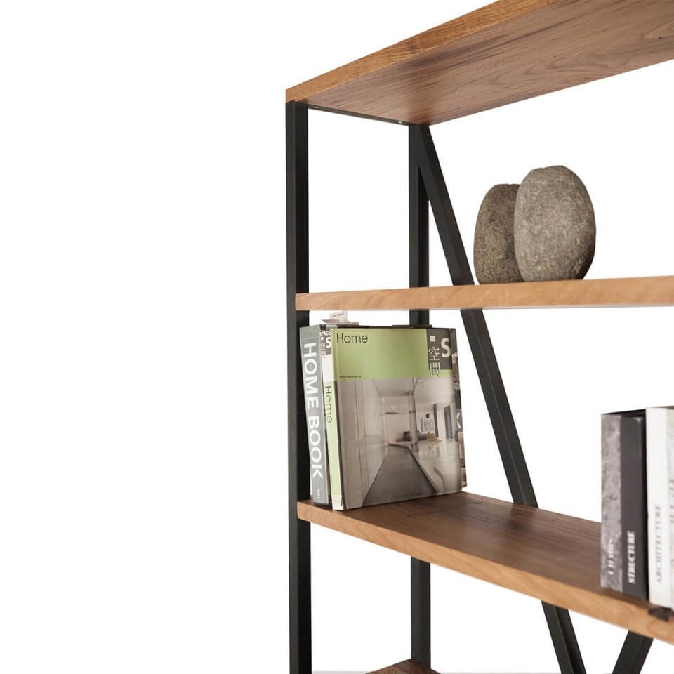 Industrial Oak Bookcase – NEO Series