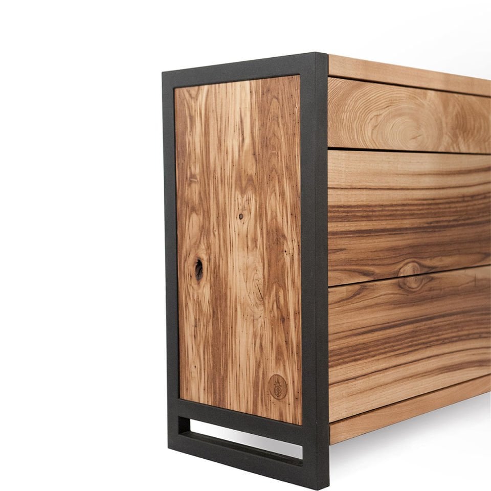 Solid Oak Industrial Dresser – NEO Series