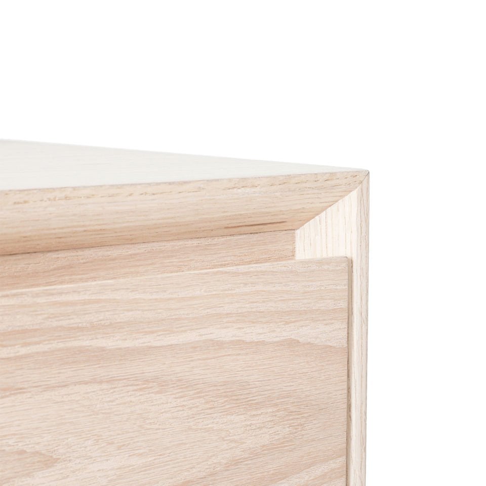 Solid Oak Long Dresser – BEAM Series Raw