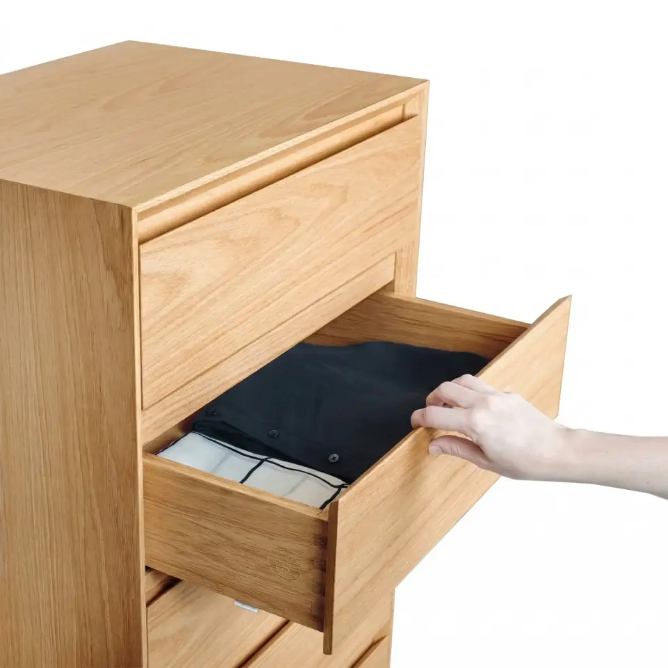 Ahşap Şifonyer, Dikey - BEAM Serisi Raw