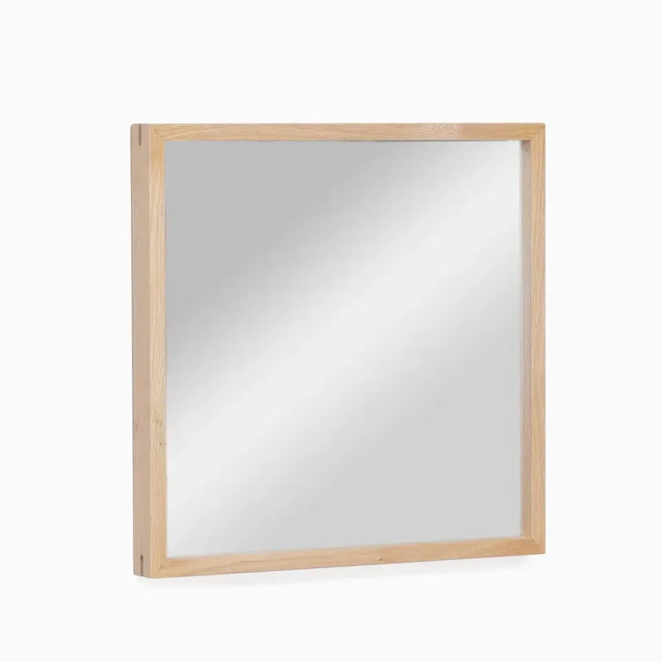 Masif Ahşap Ayna - EDGE Serisi Raw - 40x40 CM