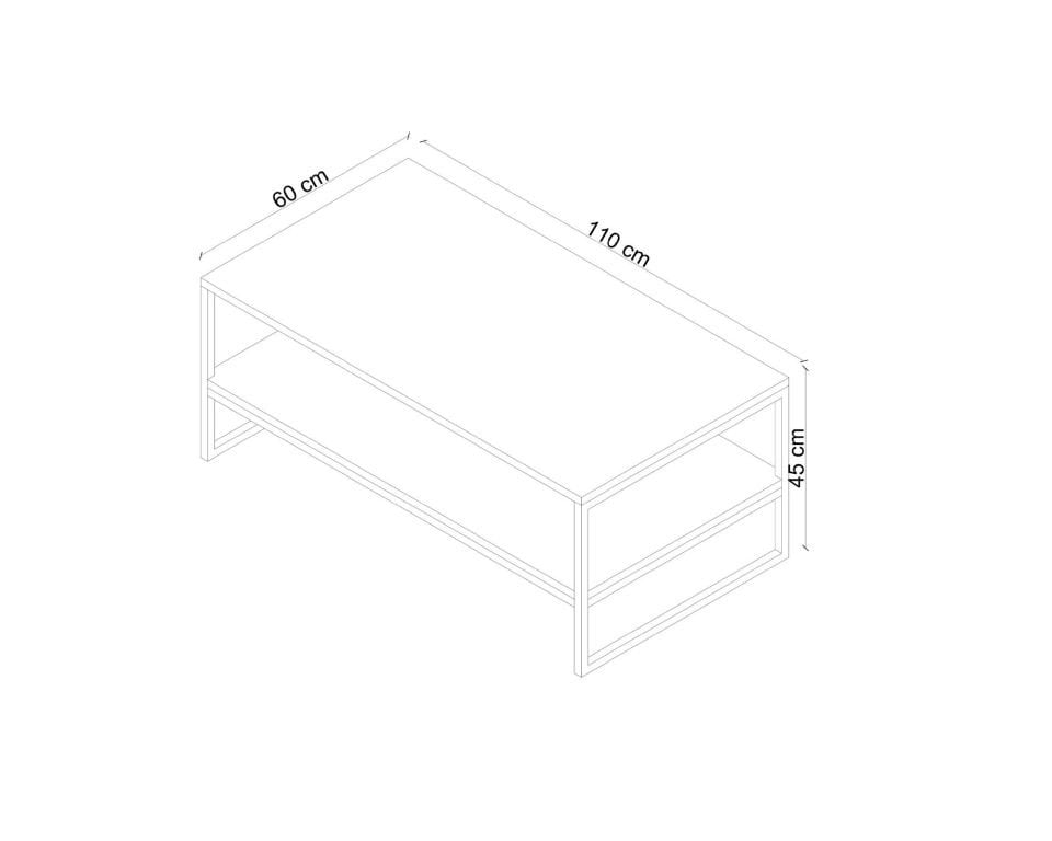 Endüstriyel Masif Ahşap Orta Sehpa – NEO Serisi