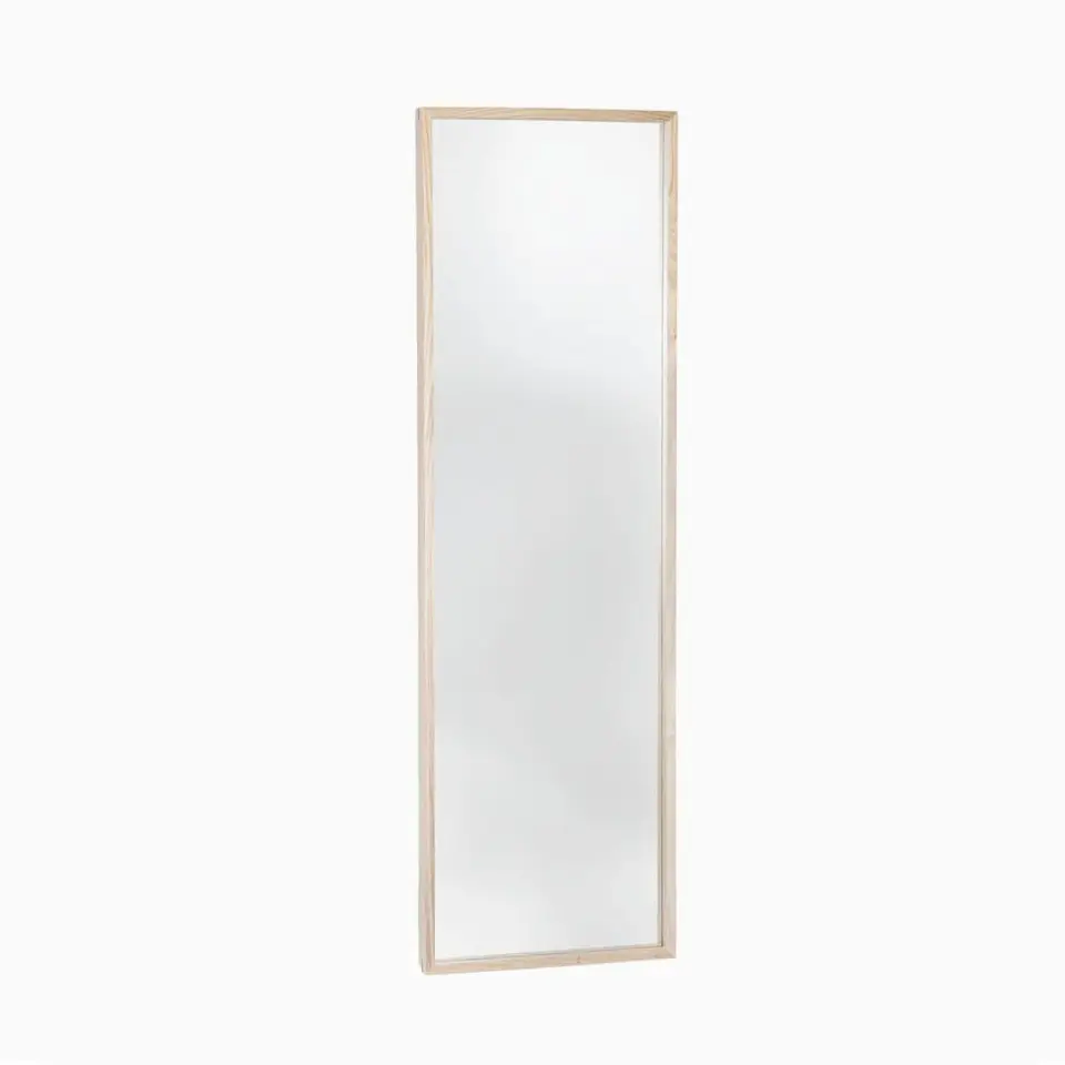 Masif Meşe Duvar Aynası - EDGE Serisi Raw - 40x130 CM