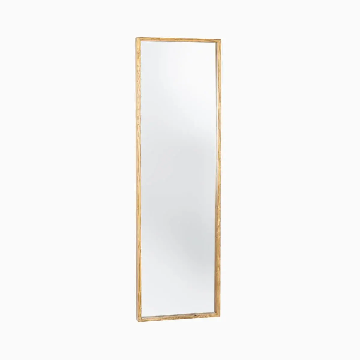 Masif Meşe Duvar Aynası - EDGE Serisi Honey - 40x130 CM