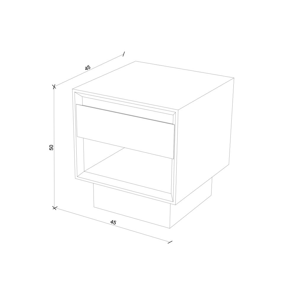 Ahşap Komodin - BEAM Serisi Forest