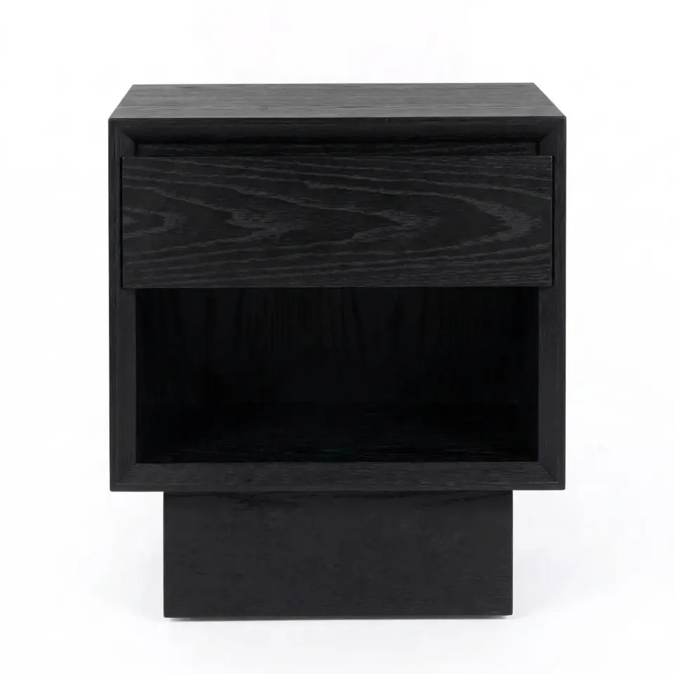 Solid Oak Nightstand – BEAM Series Dark