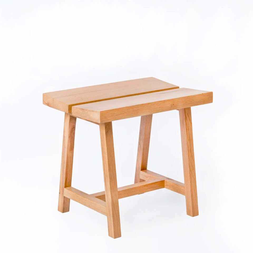 Solid Oak Stool – PI Series