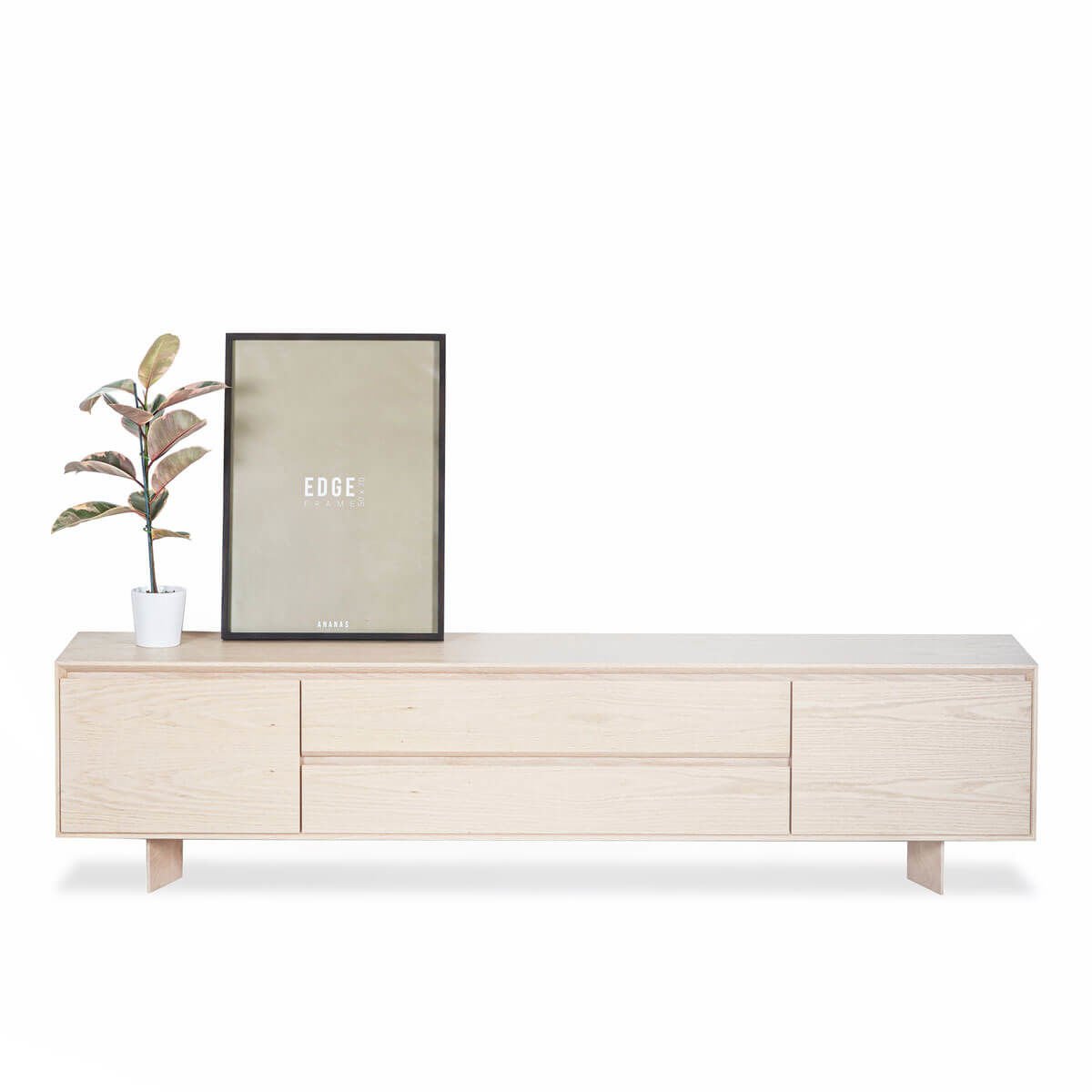 Solid Oak TV Unit – BEAM Series
