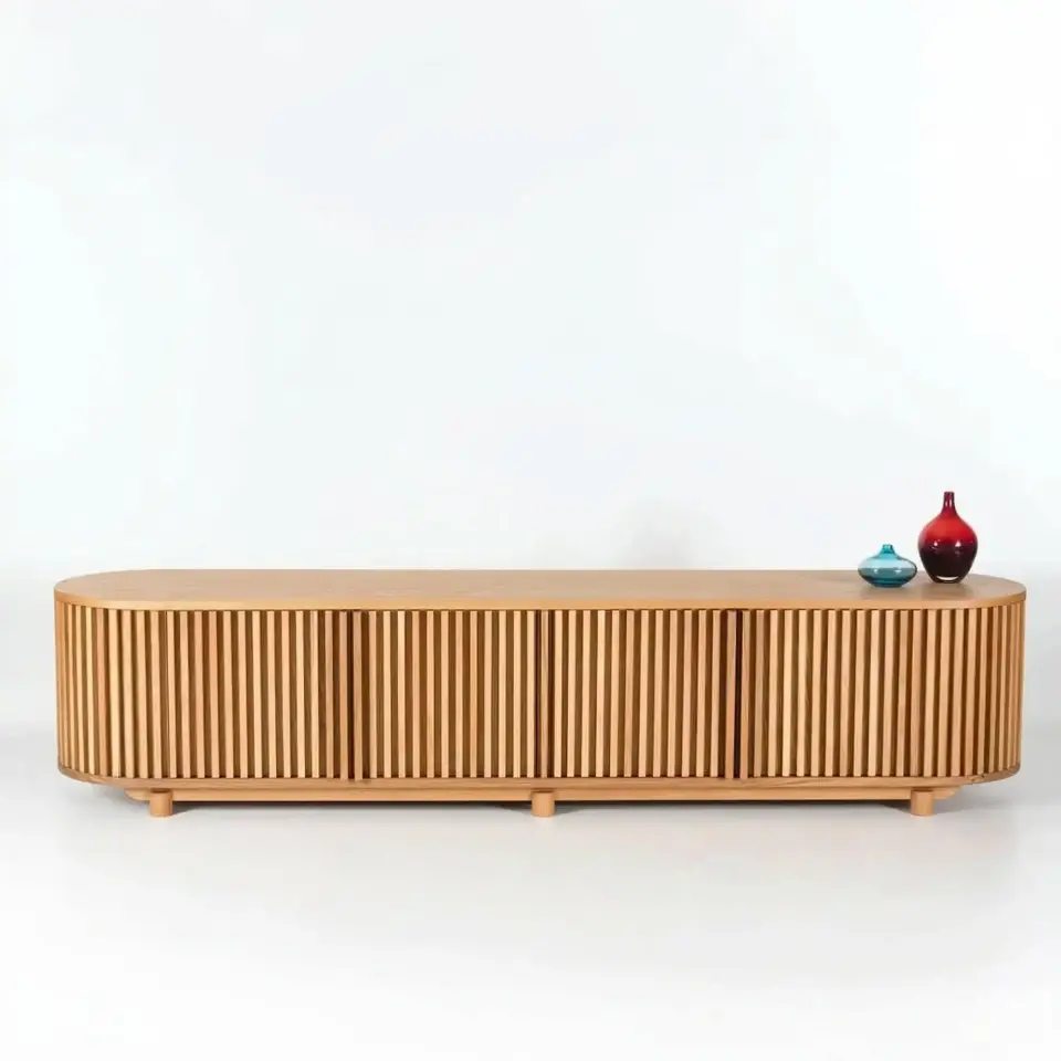 Solid Oak TV Unit - DOCIA Series