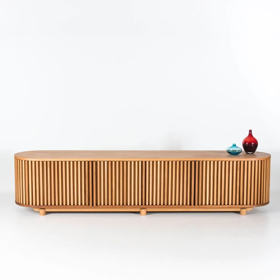 Solid Oak TV Unit - DOCIA Series