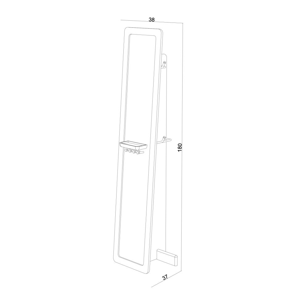 Ahşap Boy Aynası – HOL Serisi