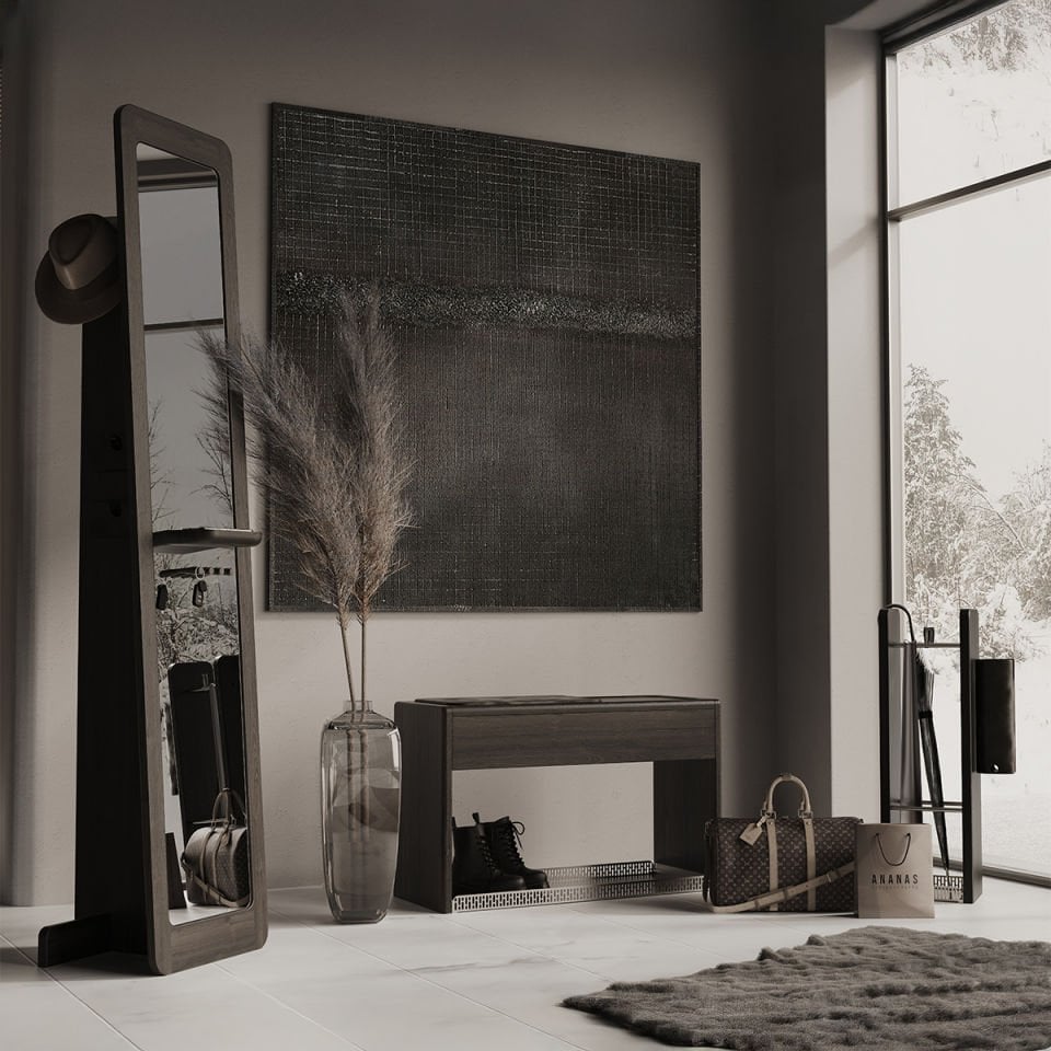 Wooden Framed Hallway Mirror – HOL Series