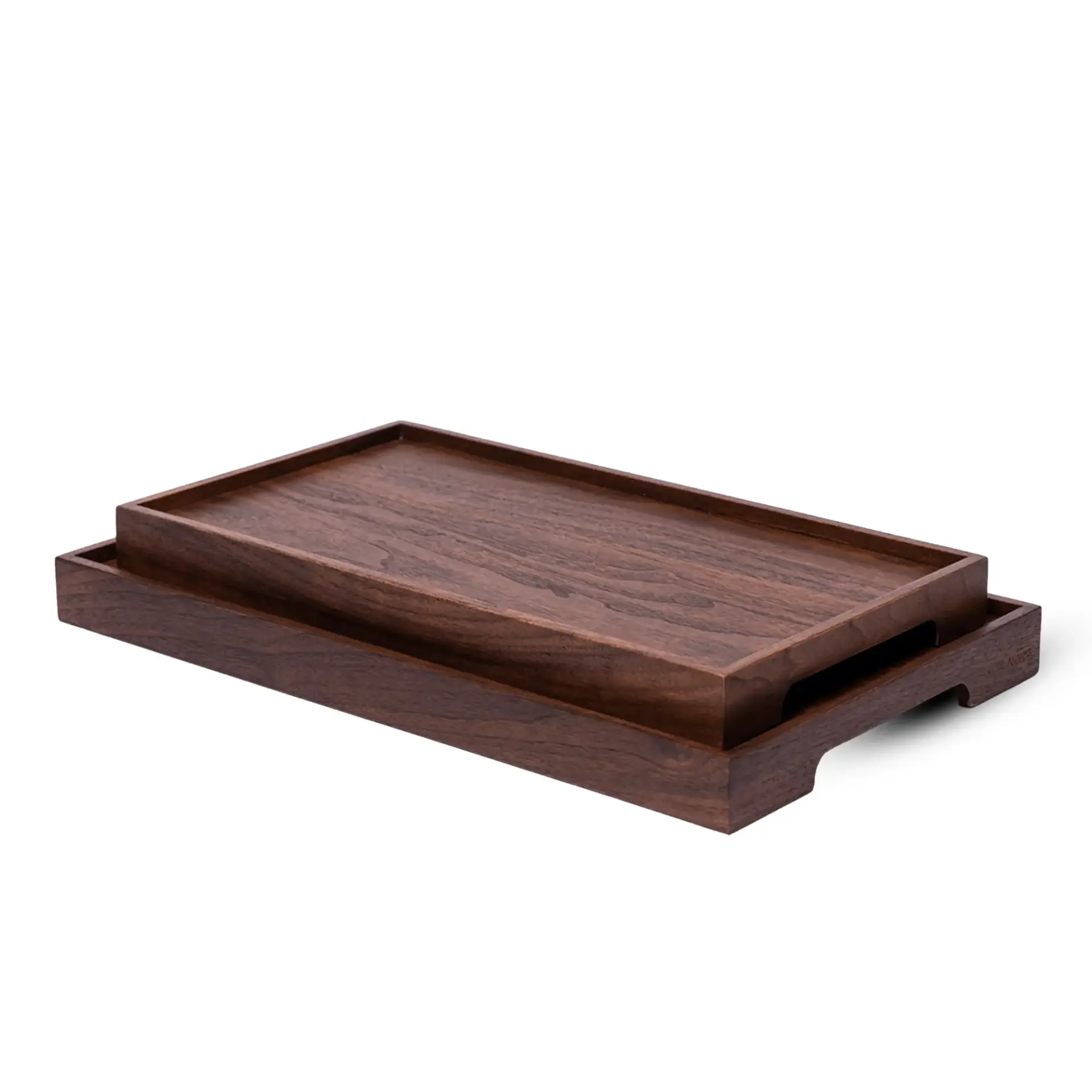 Masif Ceviz Sunum Tepsi Seti – EDGE Serisi