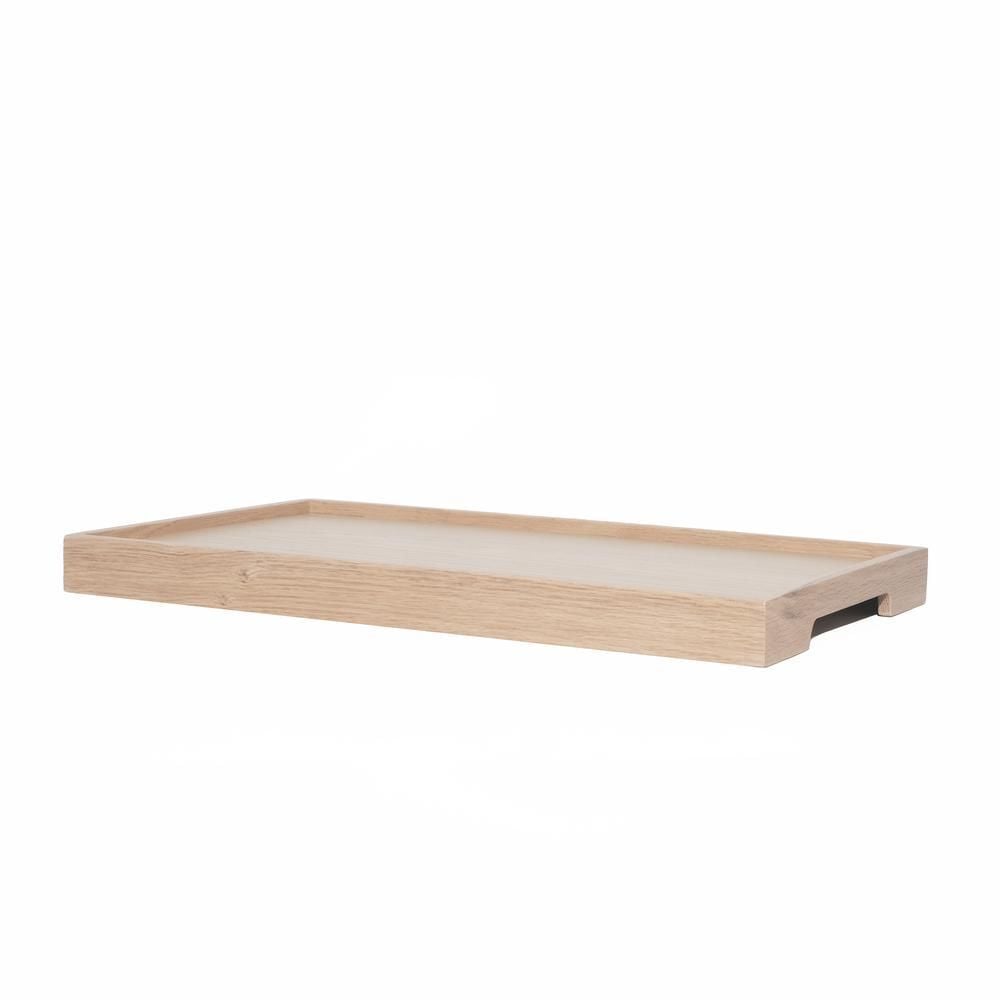 Masif Meşe Sunum Tepsisi – EDGE Serisi Raw - 50x30 CM