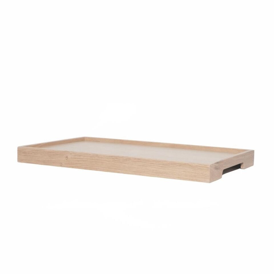 Masif Meşe Sunum Tepsisi – EDGE Serisi Raw - 50x30 CM