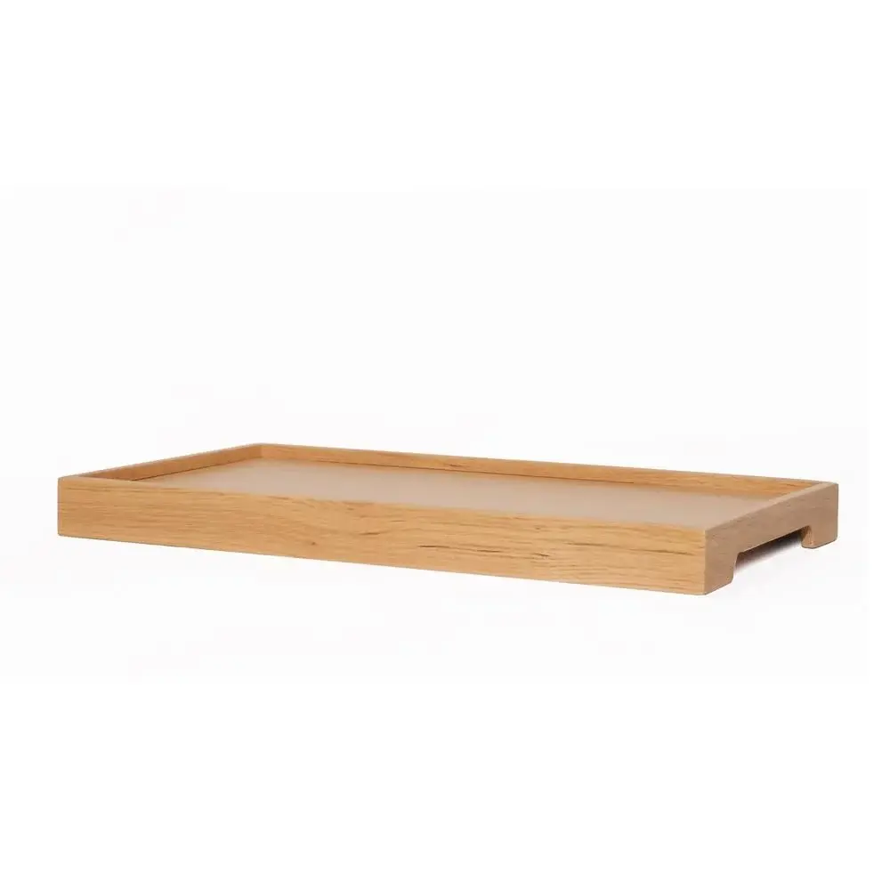 Masif Meşe Sunum Tepsisi – EDGE Serisi Honey - 50x30 CM