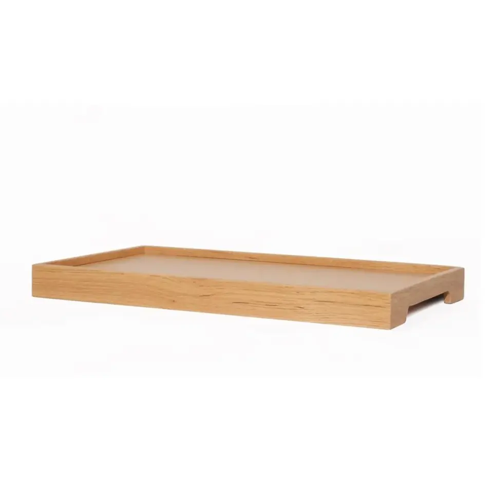 Masif Meşe Sunum Tepsisi – EDGE Serisi Honey - 50x30 CM