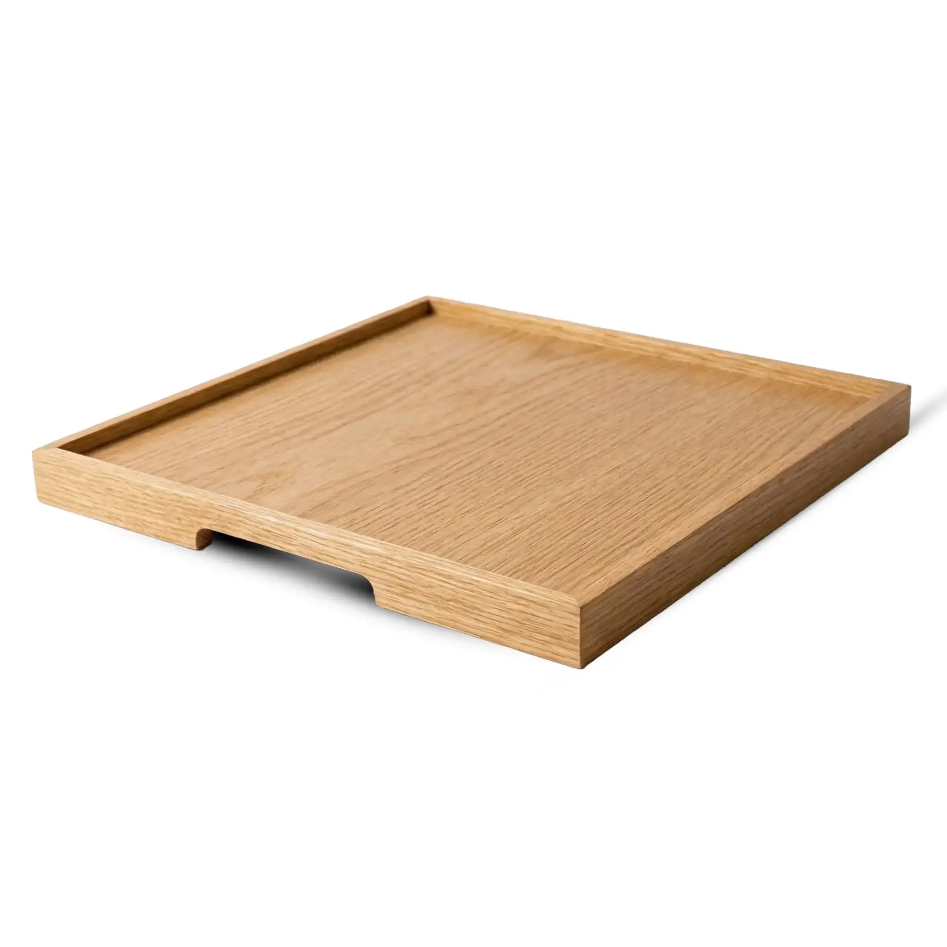 Masif Meşe Sunum Tepsisi – EDGE Serisi Raw - 45x45 CM