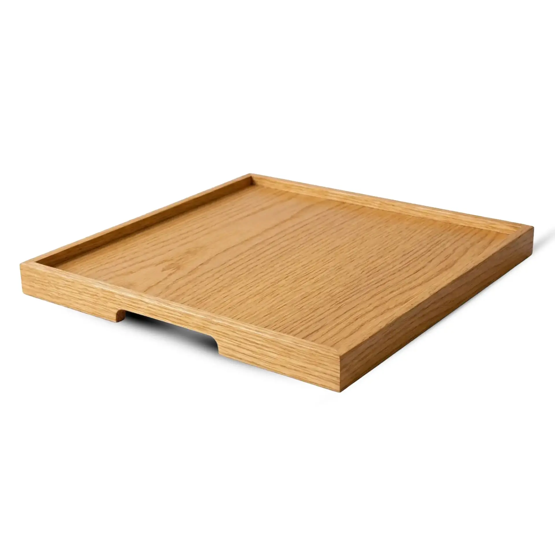 Masif Meşe Sunum Tepsisi – EDGE Serisi Honey - 45x45 CM