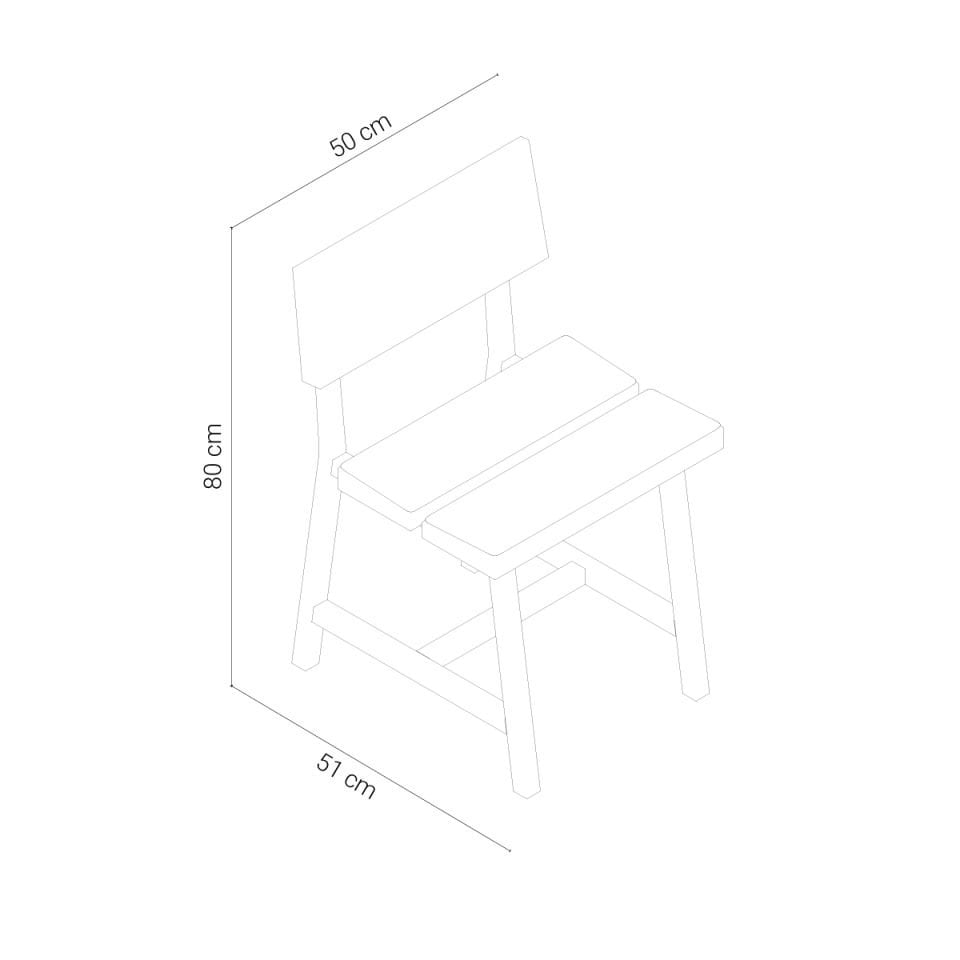 Masif Meşe Sandalye - PI Serisi