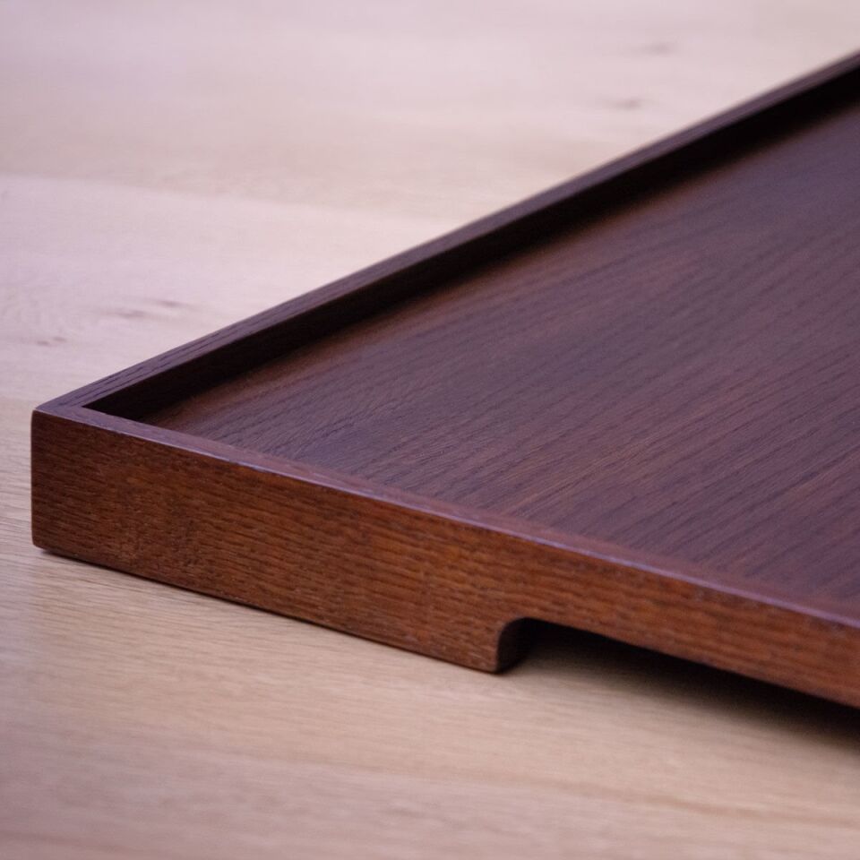 Masif Meşe Sunum Tepsisi – EDGE Serisi Forest - 45x45 CM