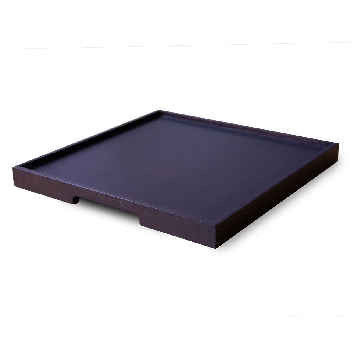 Masif Meşe Sunum Tepsisi – EDGE Serisi Dark - 45x45 CM