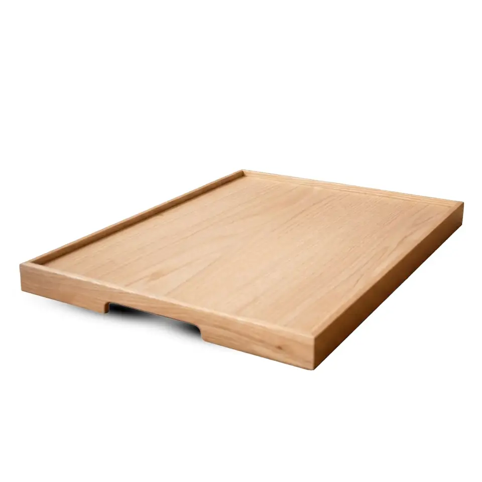 Masif Meşe Sunum Tepsisi – EDGE Serisi Raw - 45x60 CM