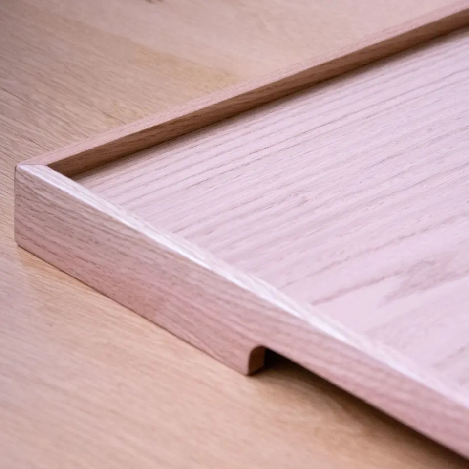 Masif Meşe Sunum Tepsisi – EDGE Serisi Raw - 45x60 CM