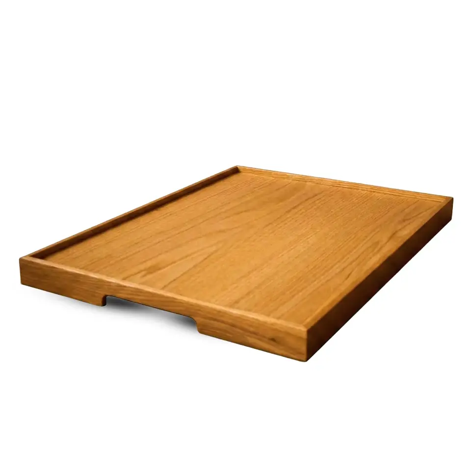 Masif Meşe Sunum Tepsisi – EDGE Serisi Honey - 45x60 CM