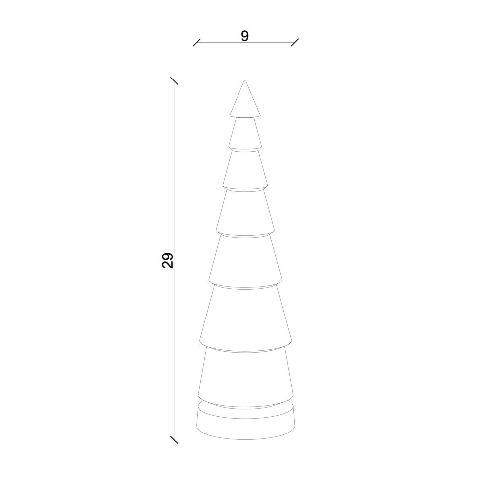 Wooden Christmas Tree FIR – Cedar, Large Size