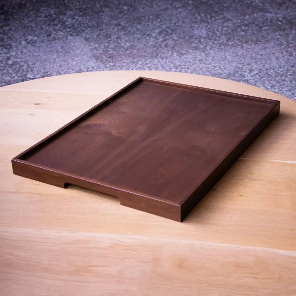 Masif Meşe Sunum Tepsisi – EDGE Serisi Forest - 45x60 CM