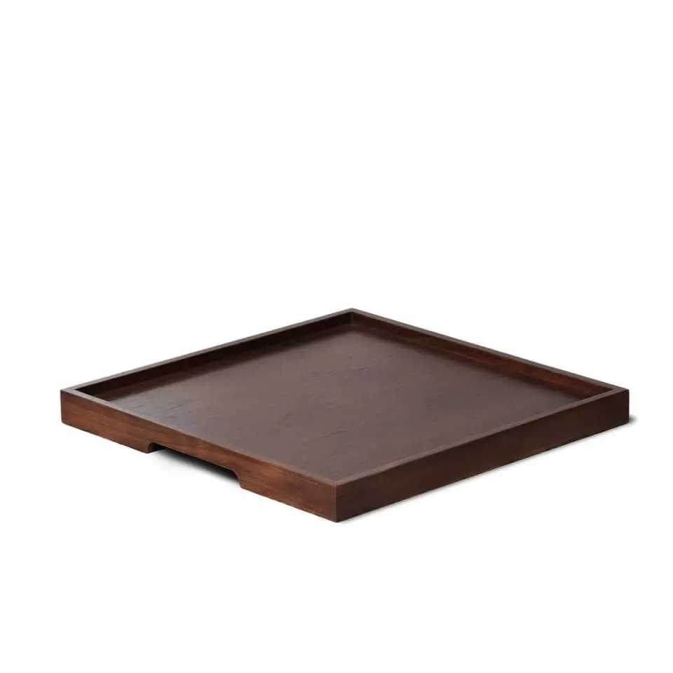 Masif Ceviz Sunum Tepsisi – EDGE Serisi Forest - 45x45 CM