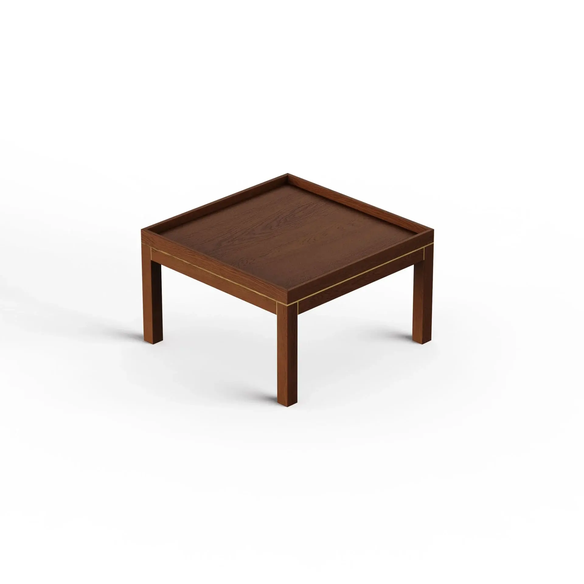 Ahşap Orta Sehpa - EDGE Serisi, Meşe Forest - 60x60 CM