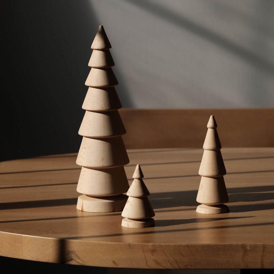 Wooden Christmas Tree Set FIR – Cedar