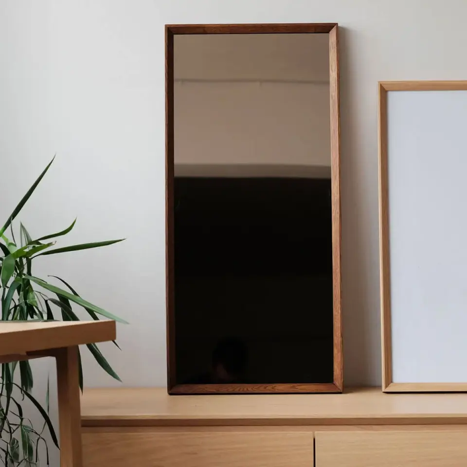 Masif Ahşap Bronz Ayna - REGULAR Serisi Forest - 40x85 CM