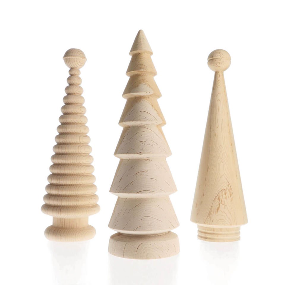 Wooden Christmas Tree Set – Cedar, Large