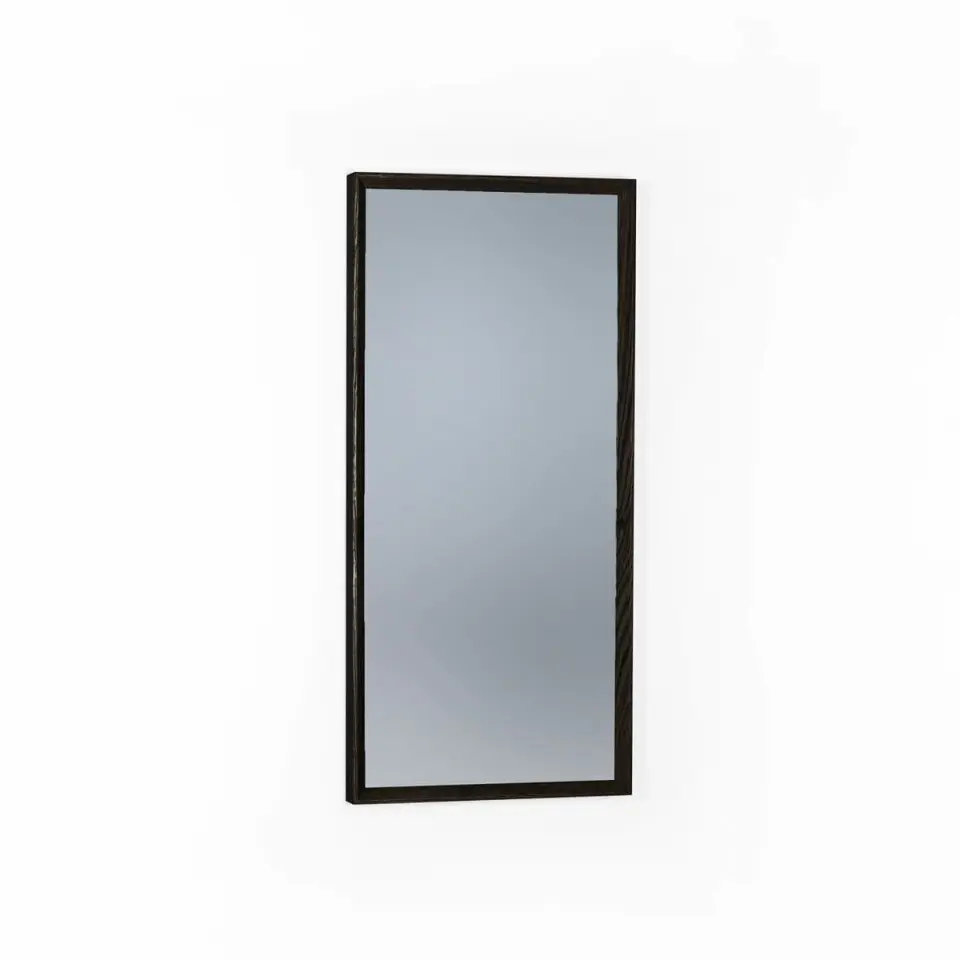 Masif Ahşap Füme Ayna - REGULAR Serisi Black - 40x85 CM