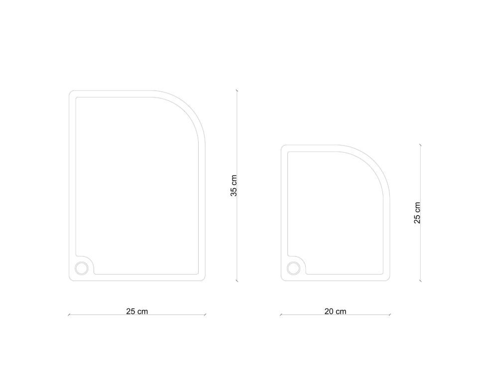 Masif Meşe Sunum Tahtası – DUO Serisi