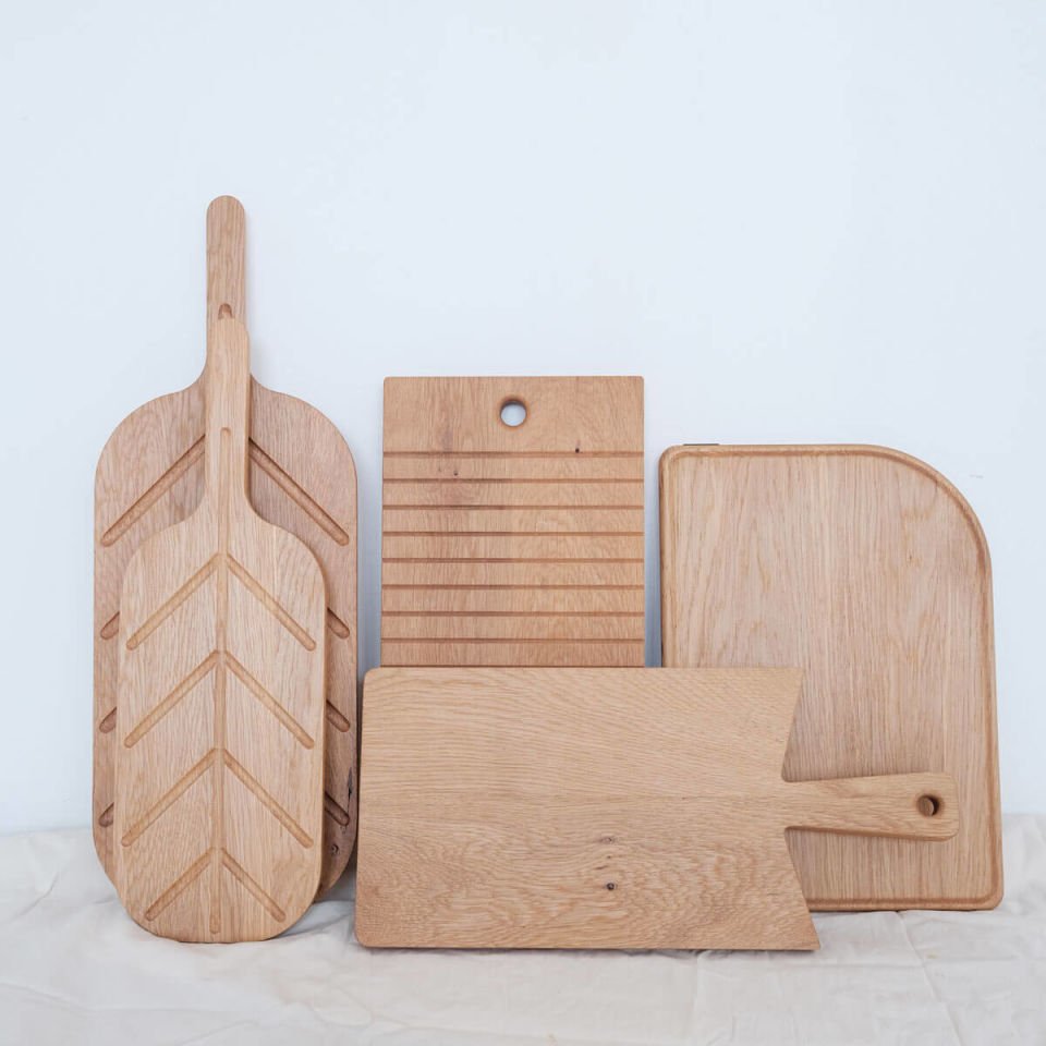 Meşe Sunum Tahtası Seti – DADA DUO Serisi